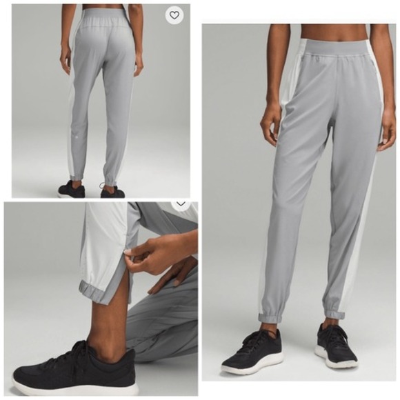 Lululemon Adapted State High-Rise Jogger Colourblock size 10 NWT gray - Picture 1 of 8